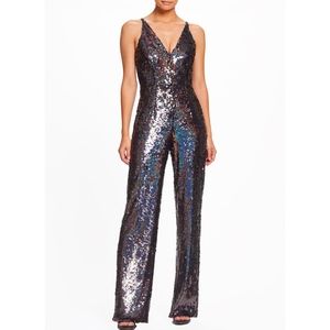NWT Dress the Population Charlie Sequin Jumpsuit